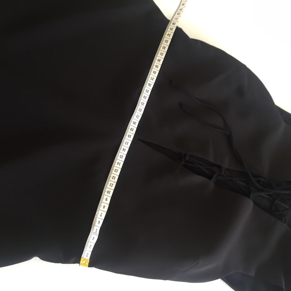 ZARA womens M black fitted dress lace up bodice  sleeveless NEW woth tags LBD - Picture 10 of 16